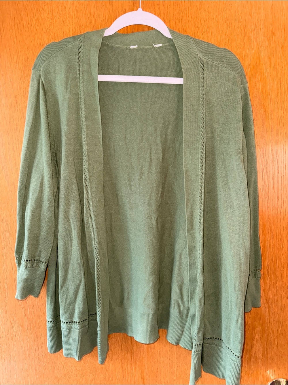 Olive Open-Front Women’s Cardigan Sweater